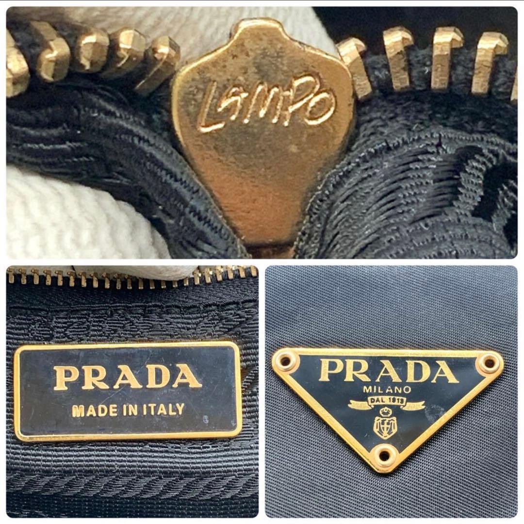 【美品】PRADA トートバッグ ハンドバック　A4サイズ可能 三角ロゴ