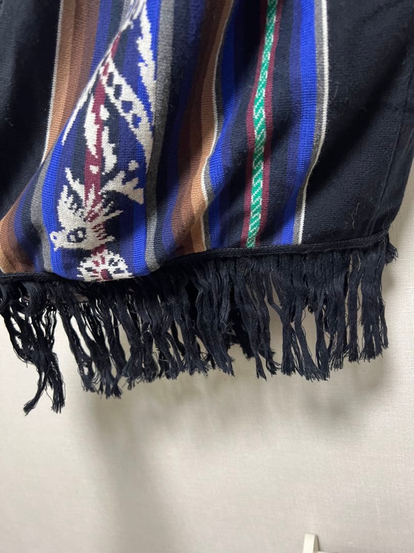 sacai ネイティブ柄 パーカーチュニック ニットワンピース　ナバホ