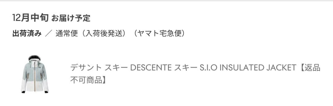 DESCENTE スキー デサント S.I.O インサレーテッドジャケット