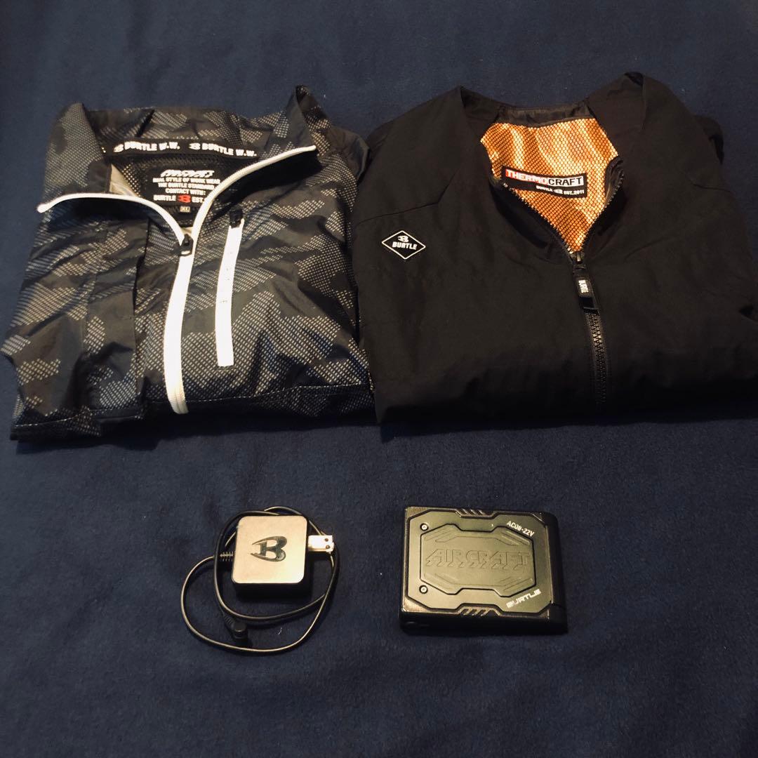 BURTLE バートル ヒーターベスト 空調服 バッテリー XL 夏冬セット