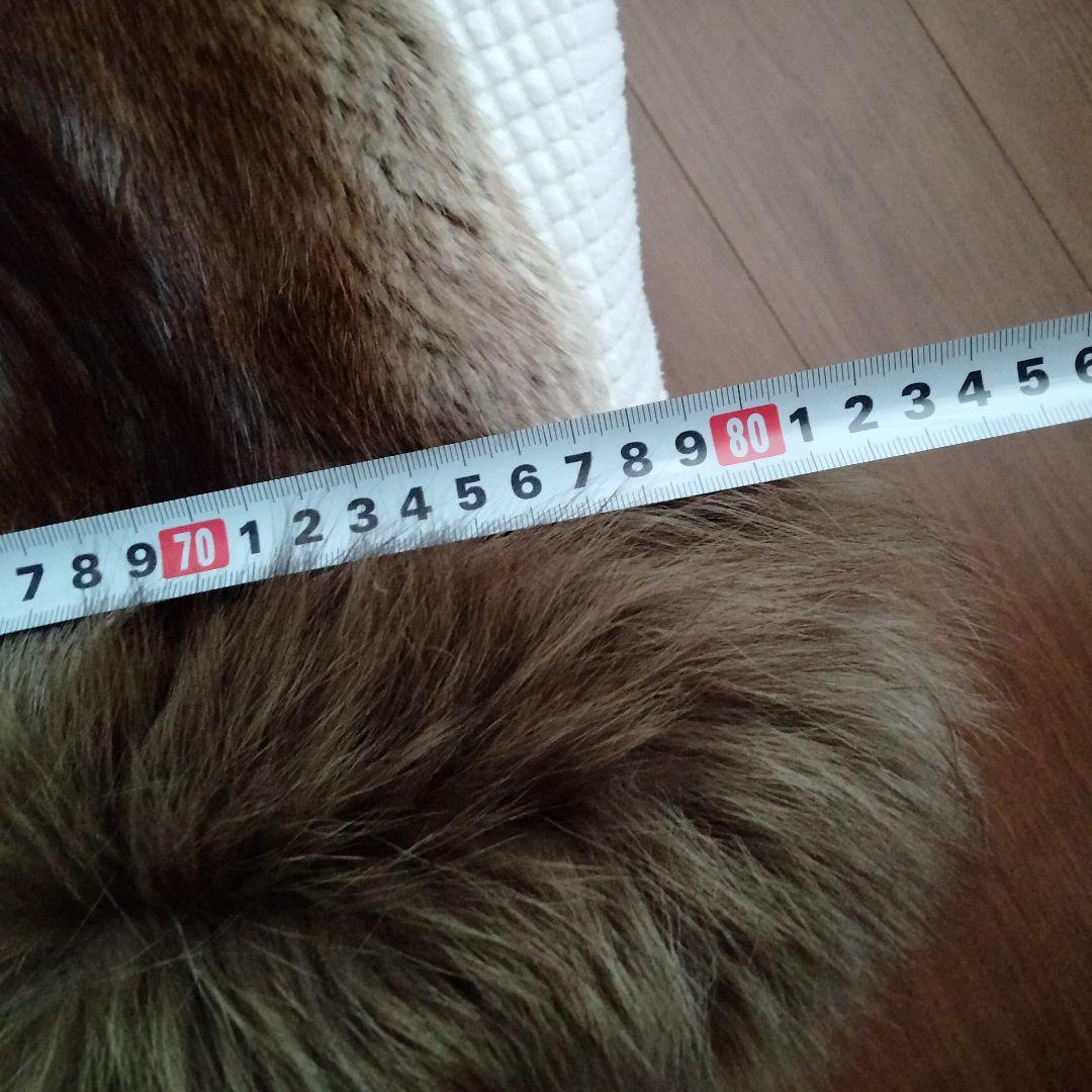 未使用品❤毛皮ロングコートリアルファー 毛皮コートブラウン