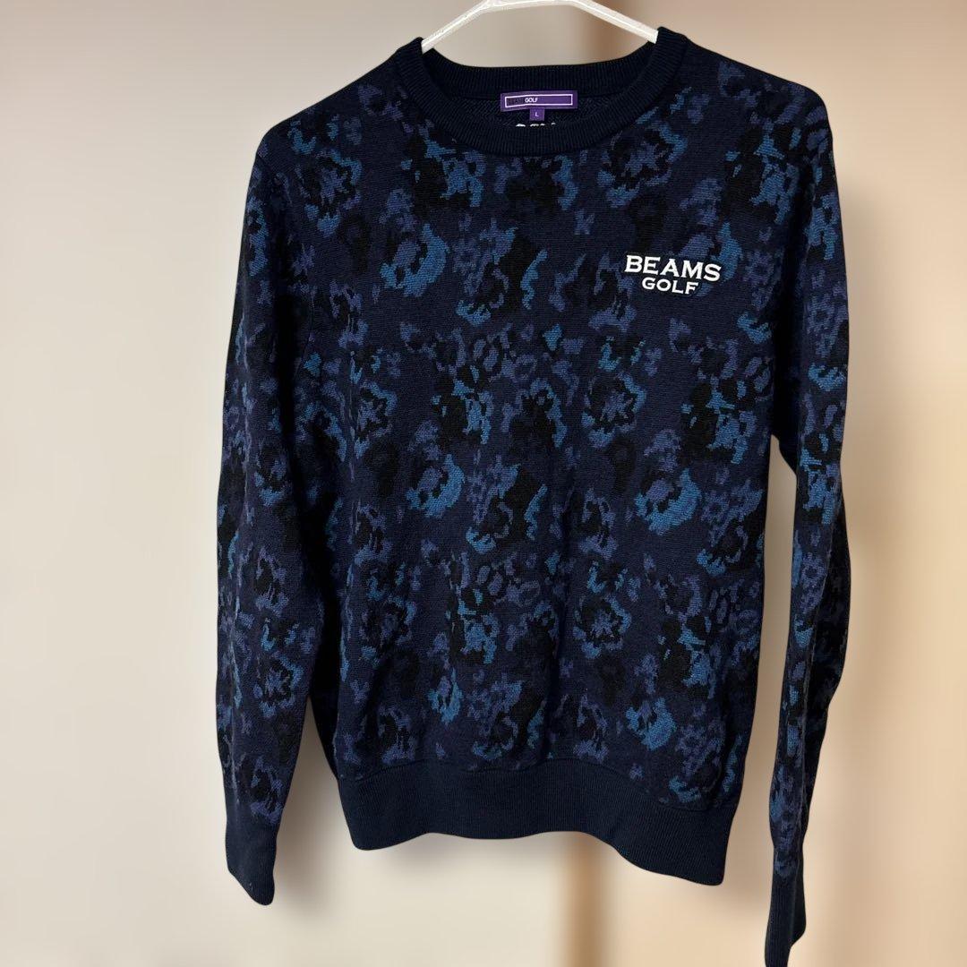 ビームスゴルフ　パープルレーベル　ニット　サイズL