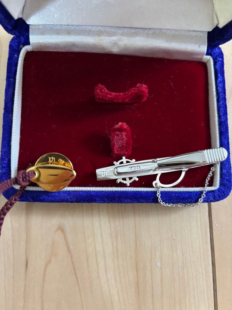 海員特別功労銀賞　タイピンセット