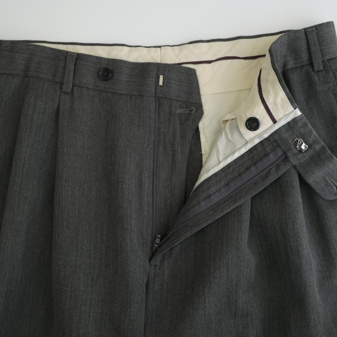 BROOKS BROTHERS ツータックスラックス　グレー 34R