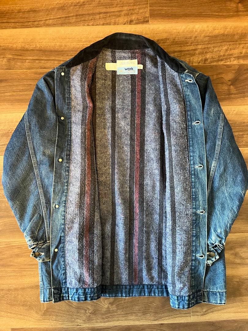 70s Sears work leisure USA デニム カバーオール XL