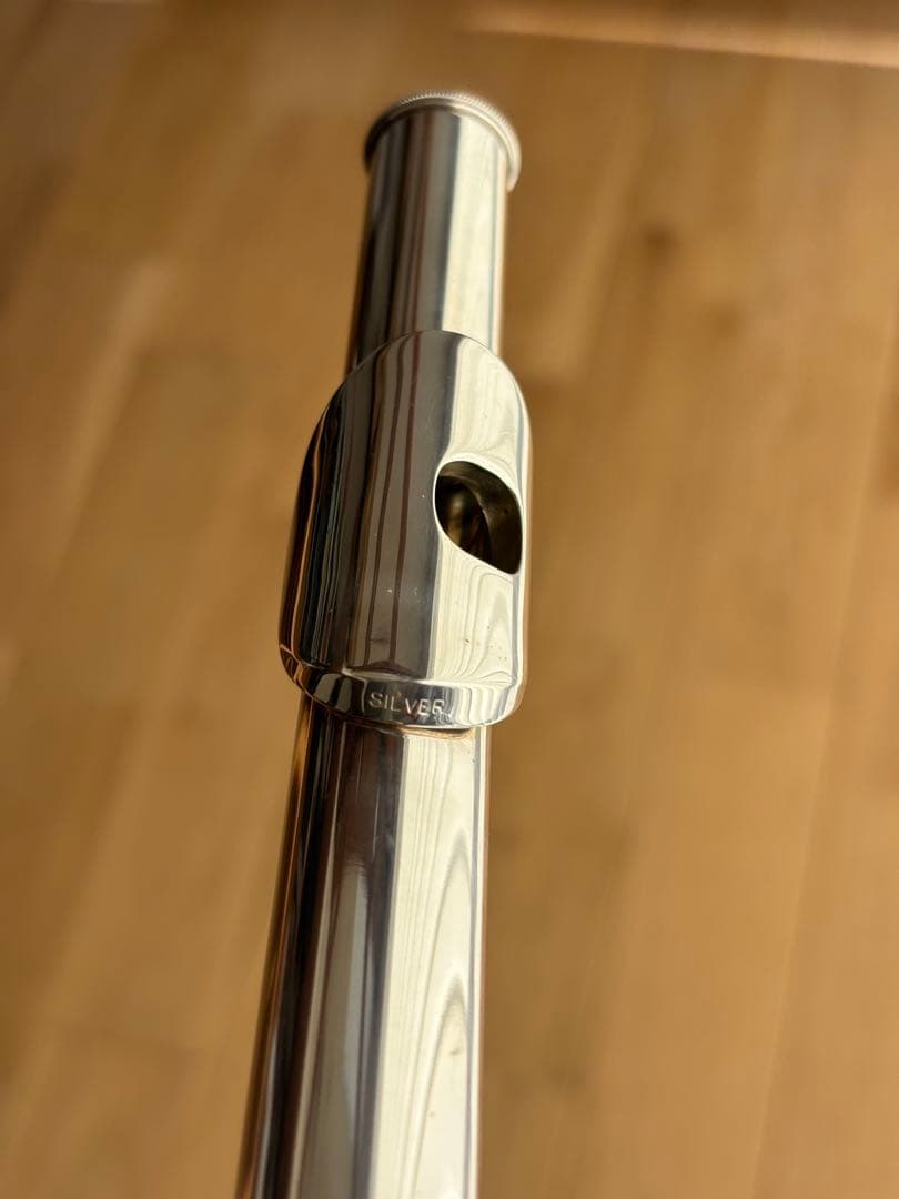 Pearl パールフルート リップ銀製 PF-521E ケース付 Eメカ付