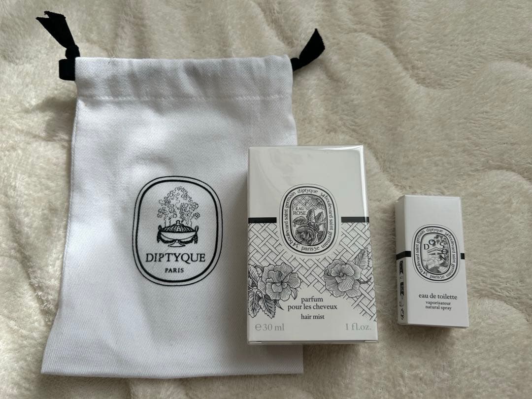 diptyque ヘアフレグランスセット 30mlポーチ付き オーローズ