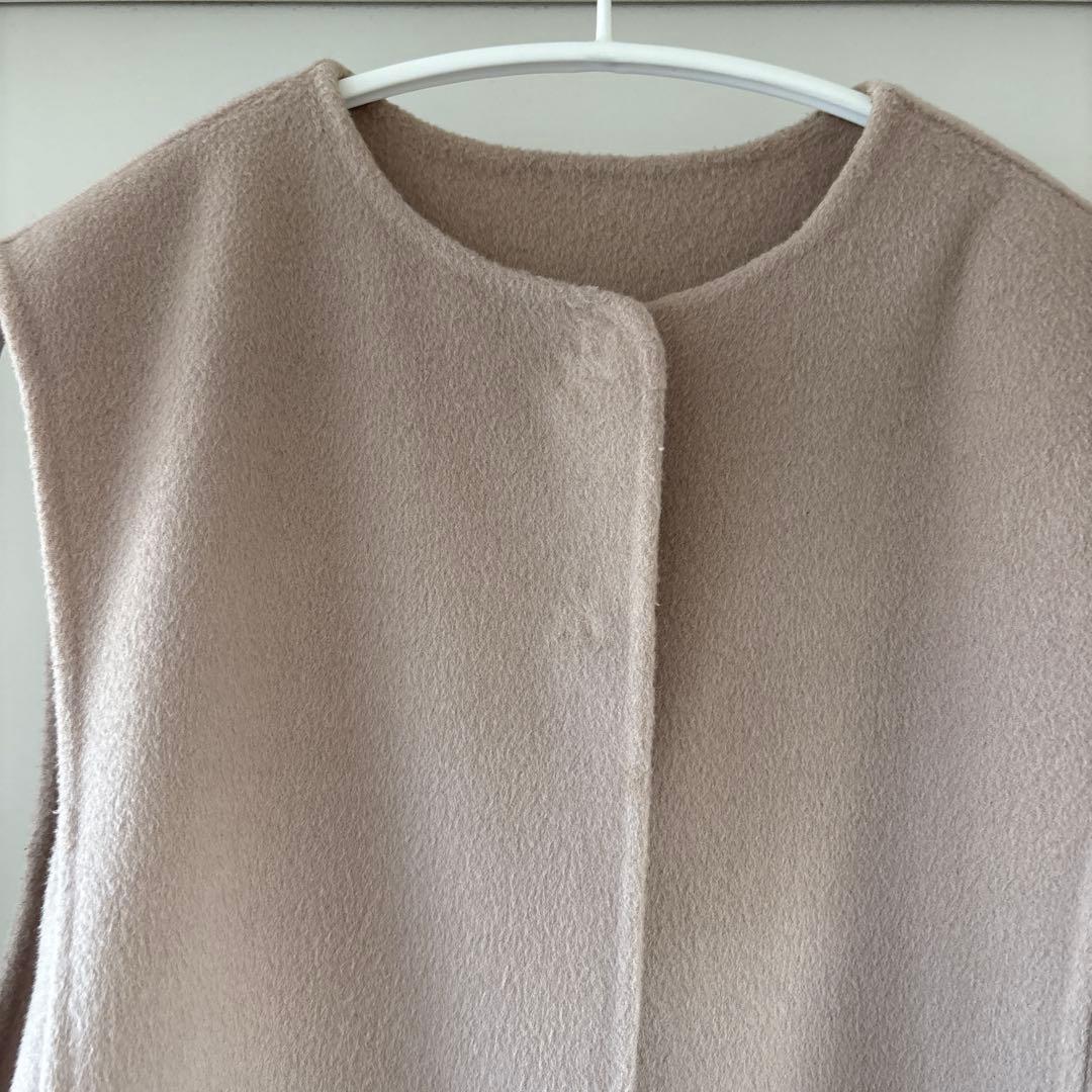 MACHATT リバーウールベスト　ベージュ