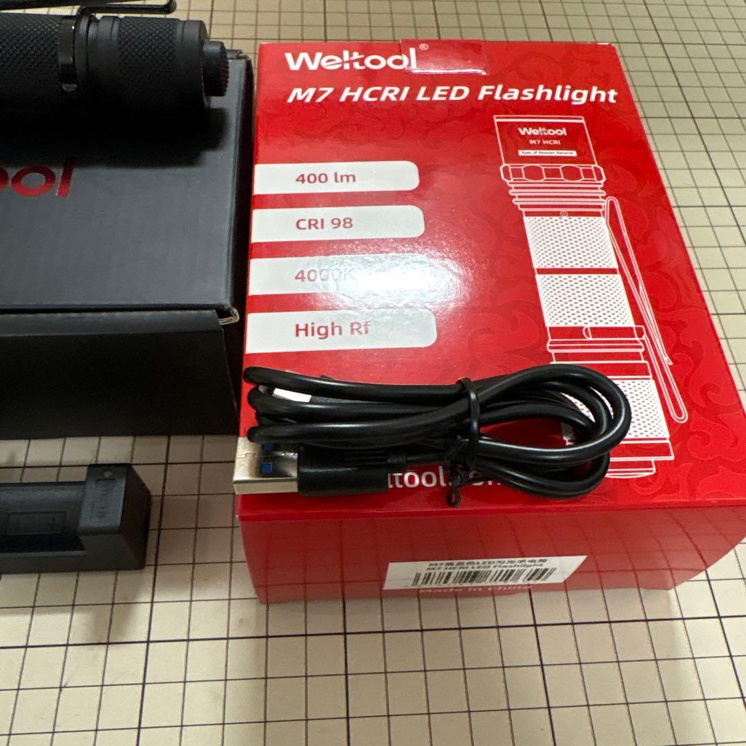 ライト・ランタン weltool M7 HCRI LED Flashlight