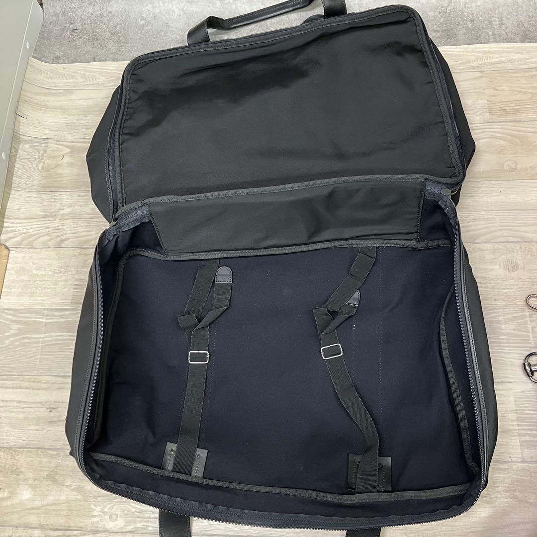 GUCCI グッチ 大容量 ボストンバッグ ナイロン レザー 2WAY ブラック