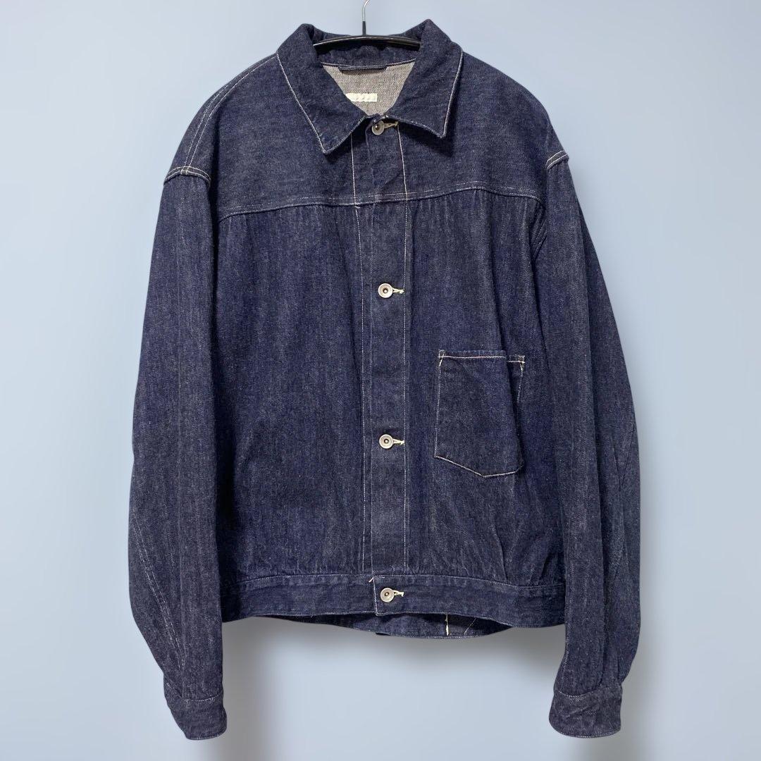 [極美品]23SS COMOLI デニムジャケット サイズ3 ネイビー コモリ