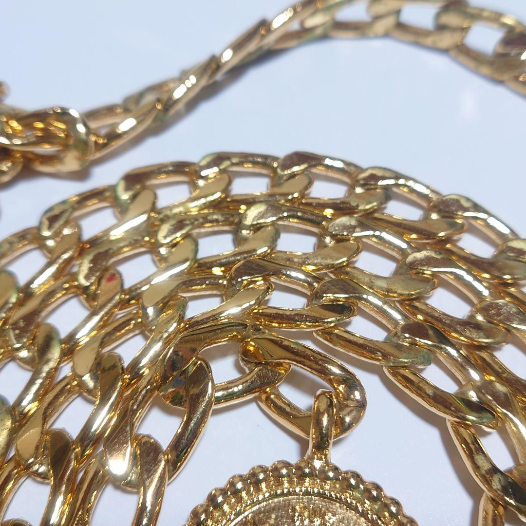 美品 シャネル ネックレス CAMBON メダル  チェーンベルト ロング