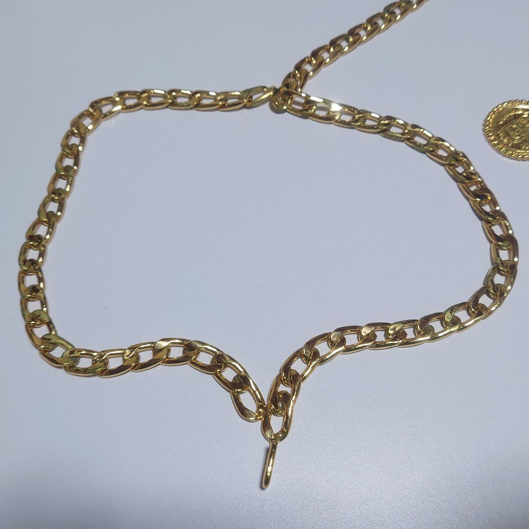 美品 シャネル ネックレス CAMBON メダル  チェーンベルト ロング