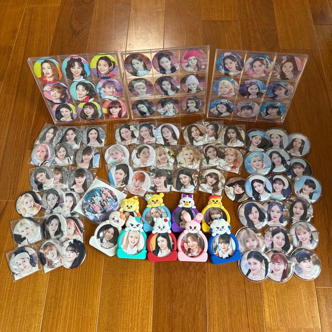 【NiziU】缶バッジ各種コンプ90個＋Nizoo缶バッジケースなど