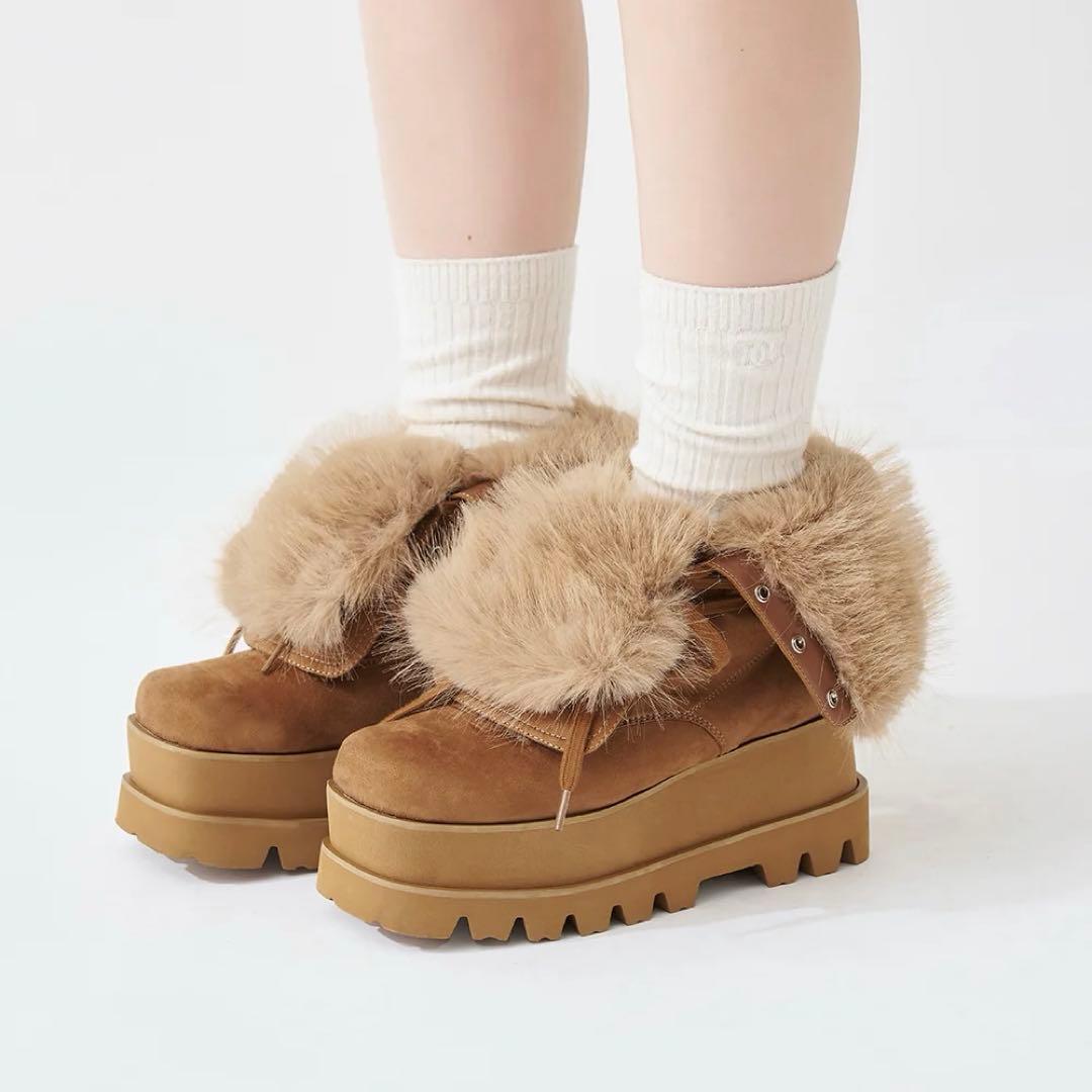 Darich ダーリッチ ライニングファーエンジニアブーツ キャメル Mサイズ