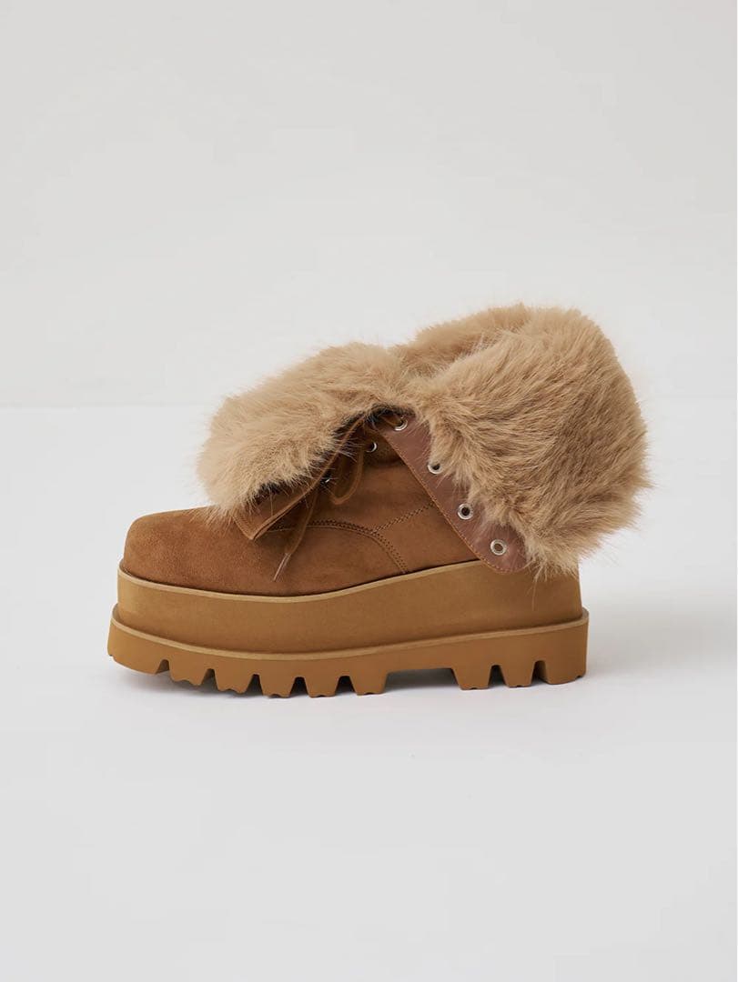 Darich ダーリッチ ライニングファーエンジニアブーツ キャメル Mサイズ