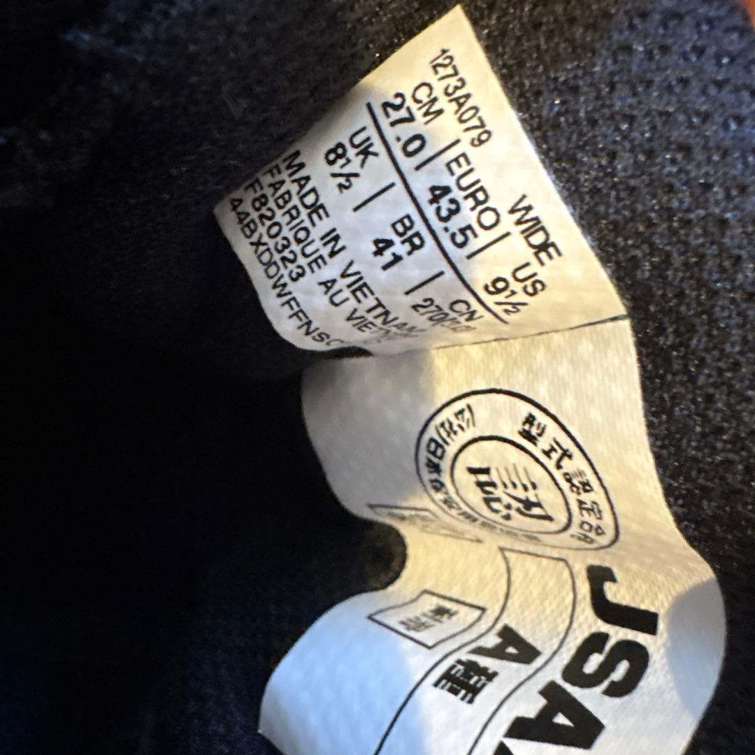 asics ブラック 安全靴 27.0 cm