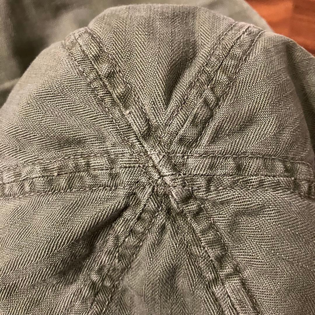 希少 40s US NAVY N-3 ヘリンボーン ワークキャップ ヴィンテージ