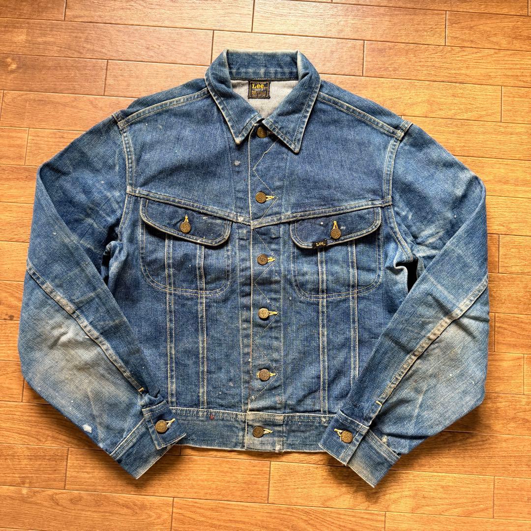 ペンキ 雰囲気◎ 60s Lee 101-j デニムジャケット ビンテージ