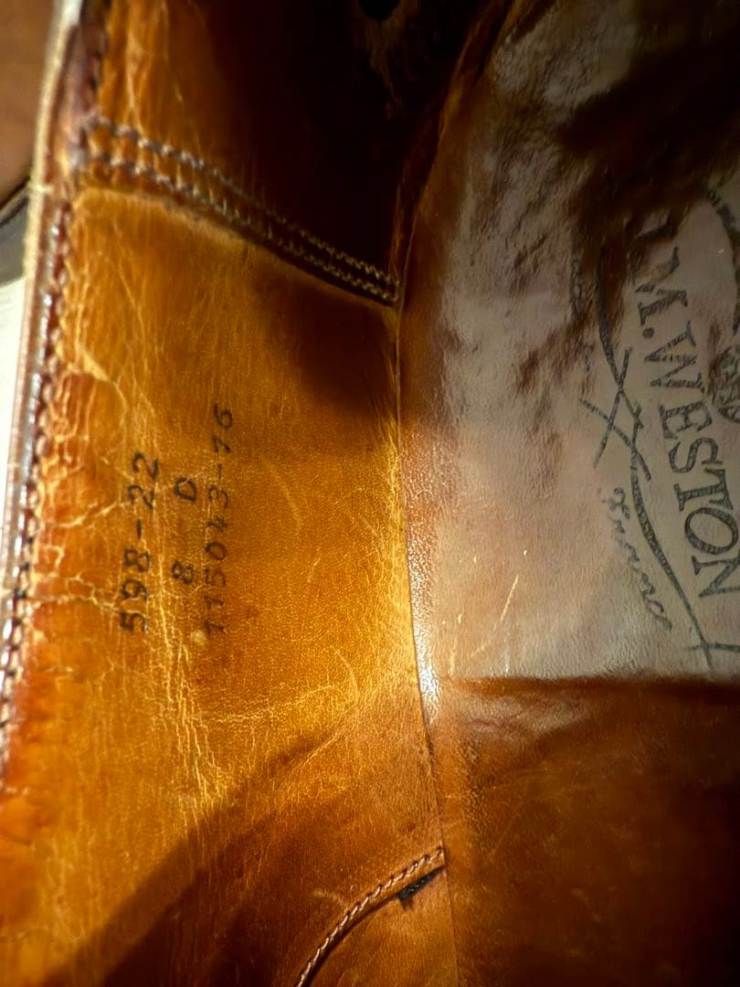 JMウエストン ハーフハント　Uチップ ブラウン 茶 シューズ