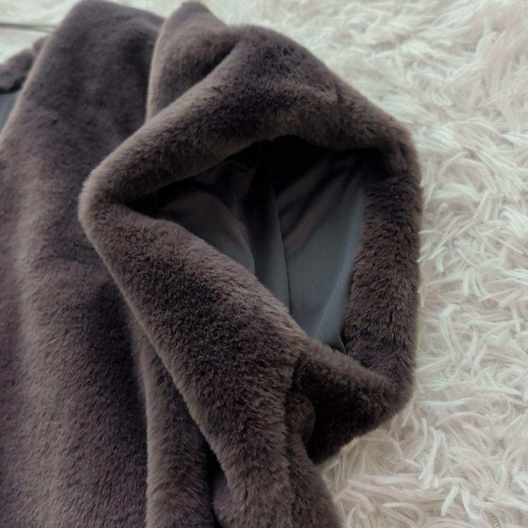 24AW ジャーナルスタンダードレサージュ ライトファーベスト 完売品 グレー