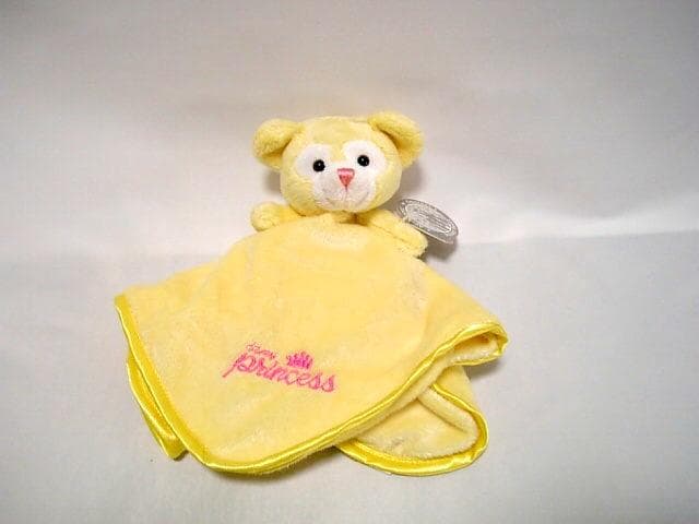 ◆WDW◆イエロー　ダッフィー　タオル　ぬいぐるみ　ガラガラ◆ディズニーベア◆