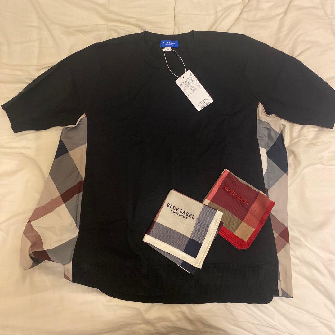 BLUE LABEL 半袖Tシャツ＋ハンカチ2枚セット ブルーレーベル