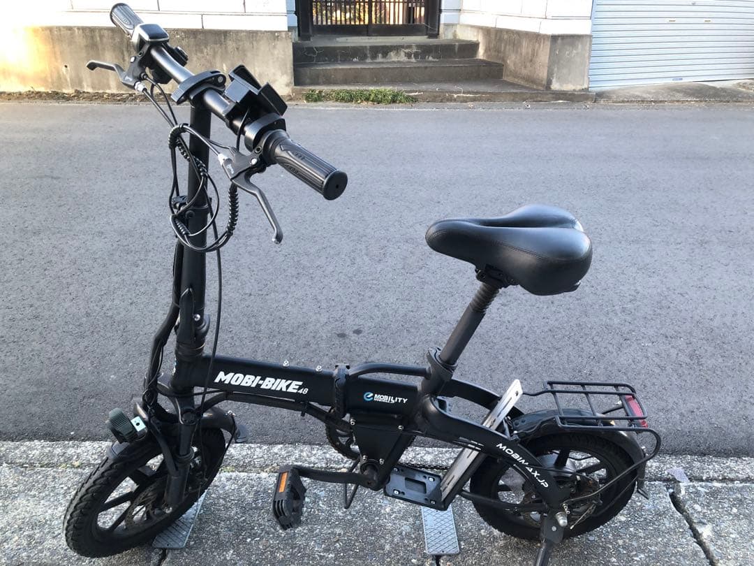 MOBI-BIKE 電動アシスト自転車 ブラック 折りたたみ