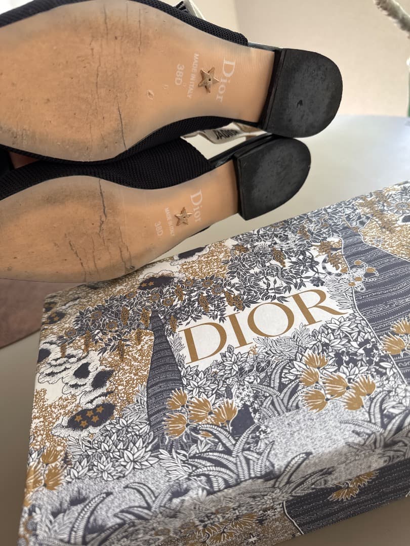 Dior J'ADIOR ファブリック　スリングバックシューズ
