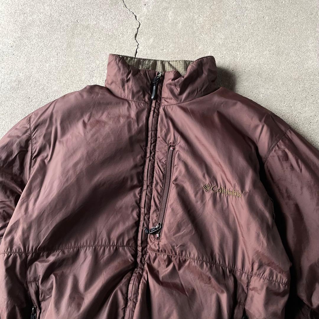 ジャケット・アウター columbia puffer jacket graph check brown