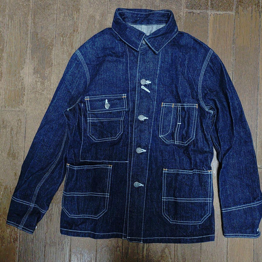 フラットヘッドTHE FLAT HEADサンプル品デニムカバーオールXS新品