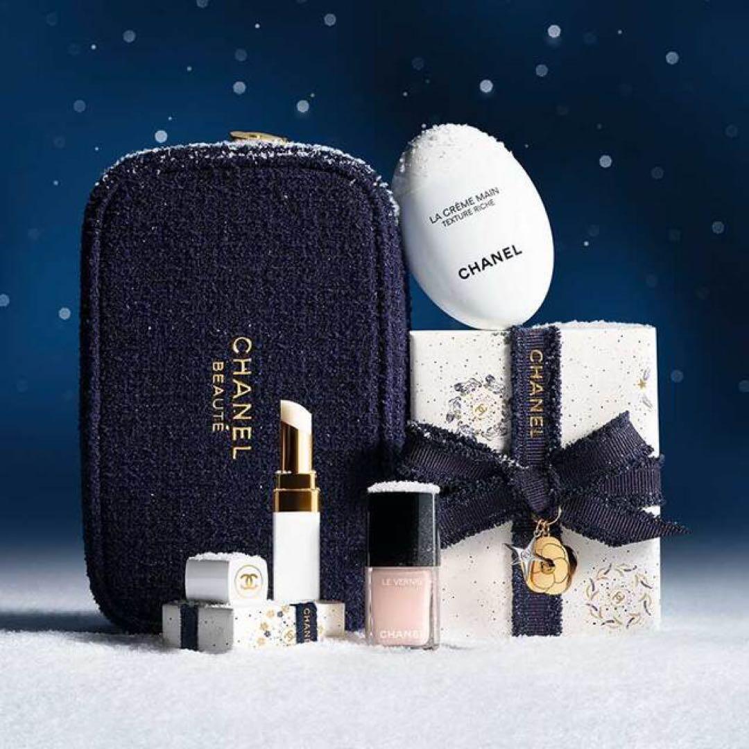 新品【CHANEL】ポーチ付リップアンドネイルケアセット¥20,900■送料無料