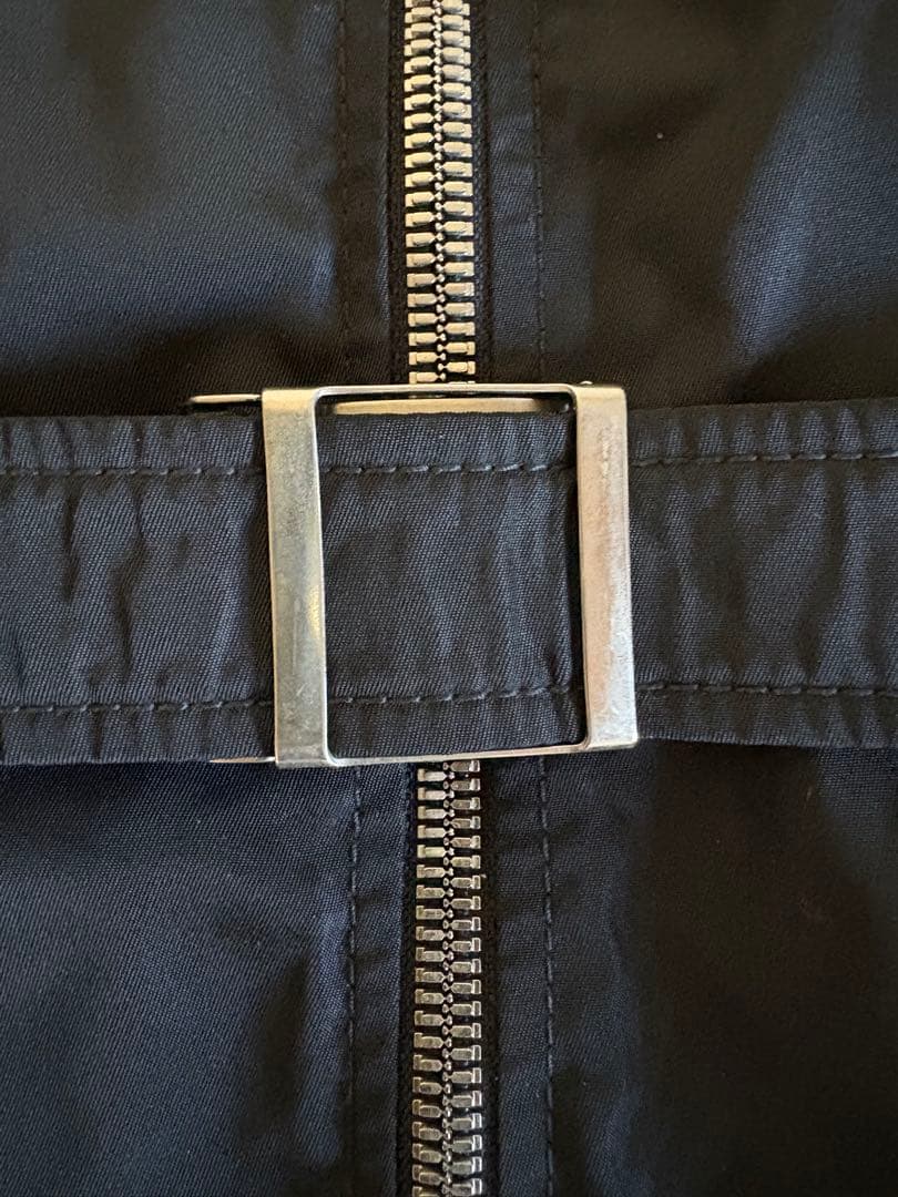 【美品・訳あり】PRADA プラダ★ナイロン/ジップアップジャケット★中綿入り黒