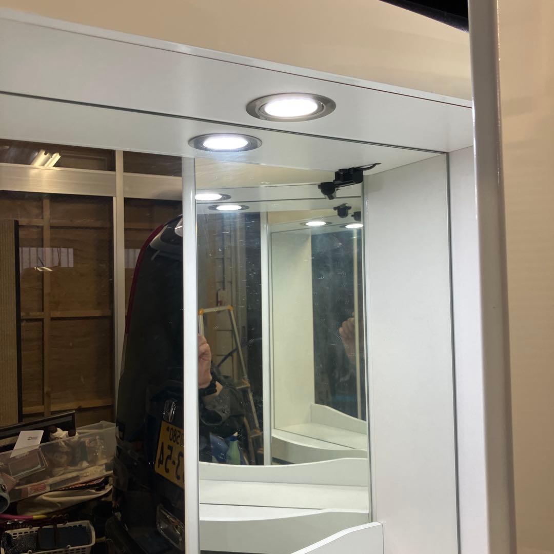 ニトリ 三面鏡 鏡台 椅子セットドレッサー 白 北欧風 洋風