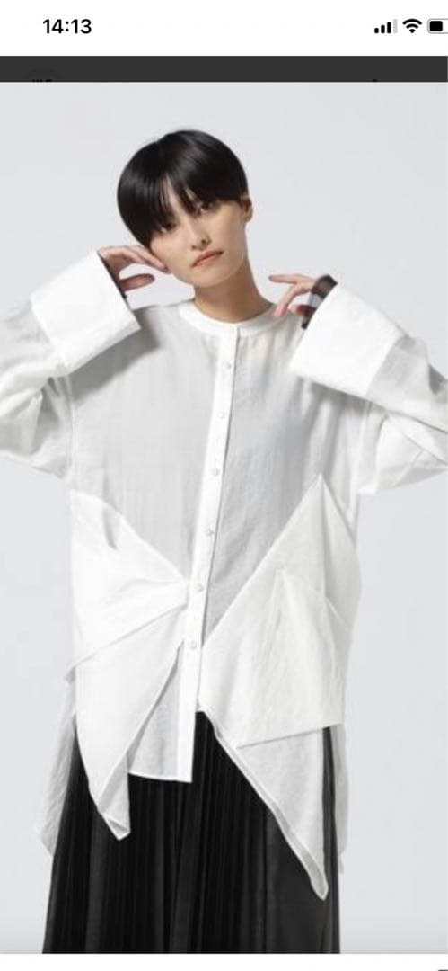 UN3Dオリガミシャツブラウス