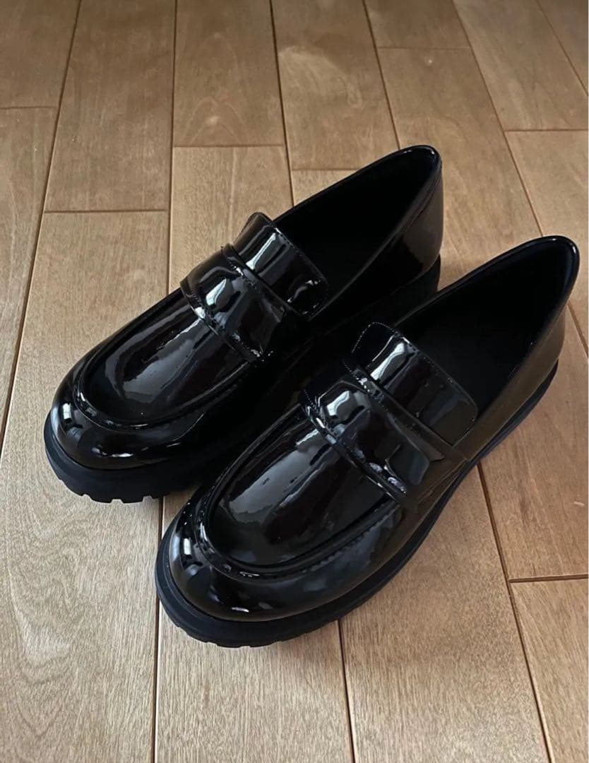 FORME ブラック ローファー レインシューズ　東原亜希　Mサイズ