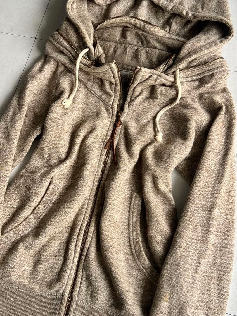 トップス NATURALVINTAGEGOA\"VolumeNeckSweatZHoodie