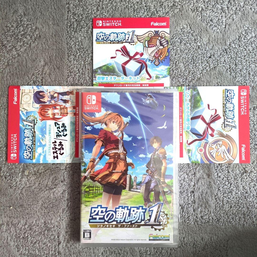 【Switch】空の軌跡 the 1st [通常版] 特典コード5種未使用
