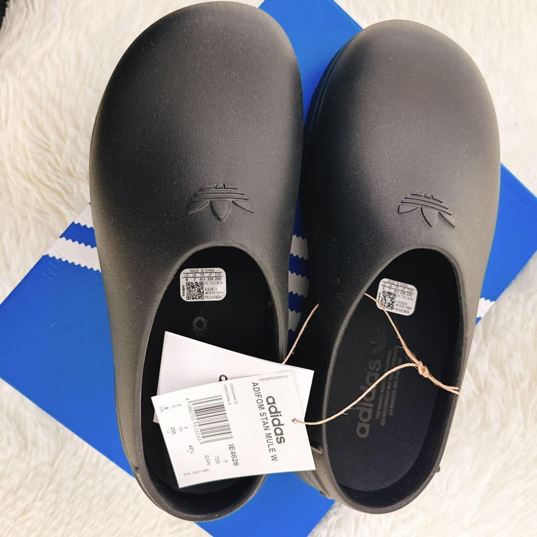 常田大希着用 アディフォーム スタンスミス ミュール ブラック 25.5センチ①