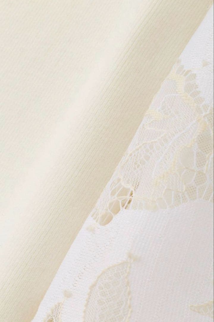 【新品】ピンキーアンドダイアン◆レースコンビニットプルオーバー ホワイト 38