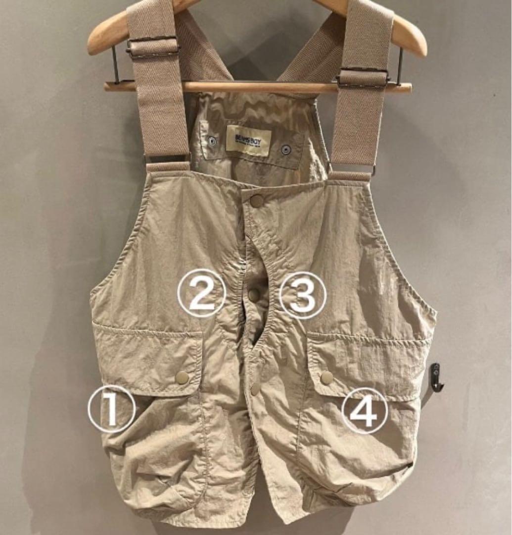 BEAMS BOY ビームスボーイ　ナイロンハンティングベスト