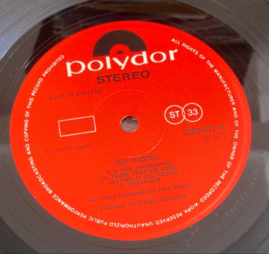 ◾️高音質️UKオリジナルUS輸出仕様盤◾️JULIE DRISCOLL / ジュリー