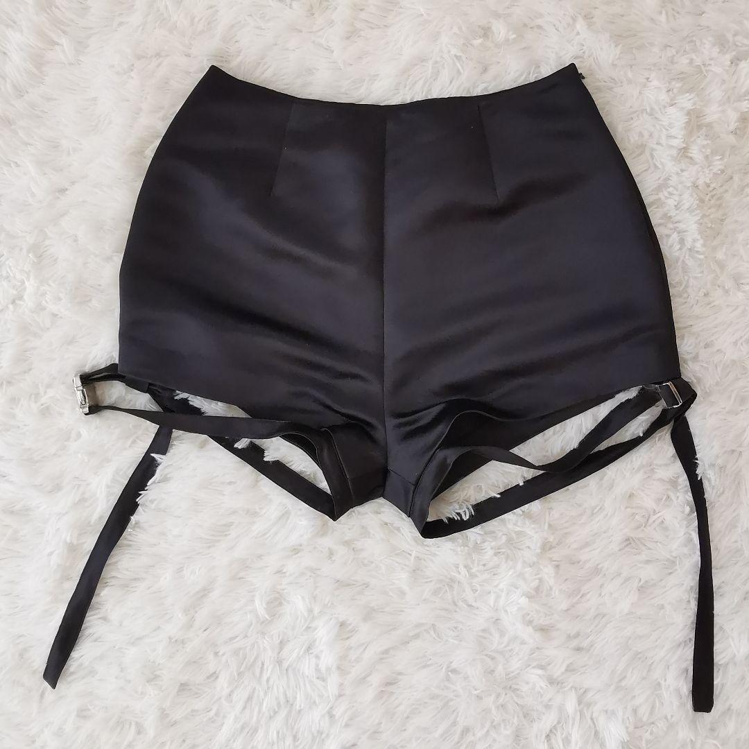 試着のみ タナカダイスケ belted bloomers satin pants