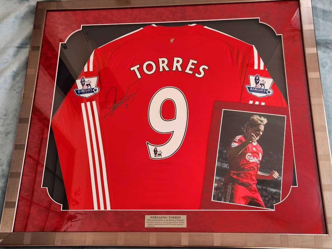 リバプール フェルナンド・トーレス サイン入りユニフォーム