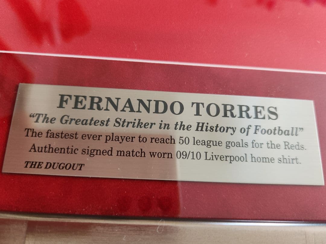 リバプール フェルナンド・トーレス サイン入りユニフォーム