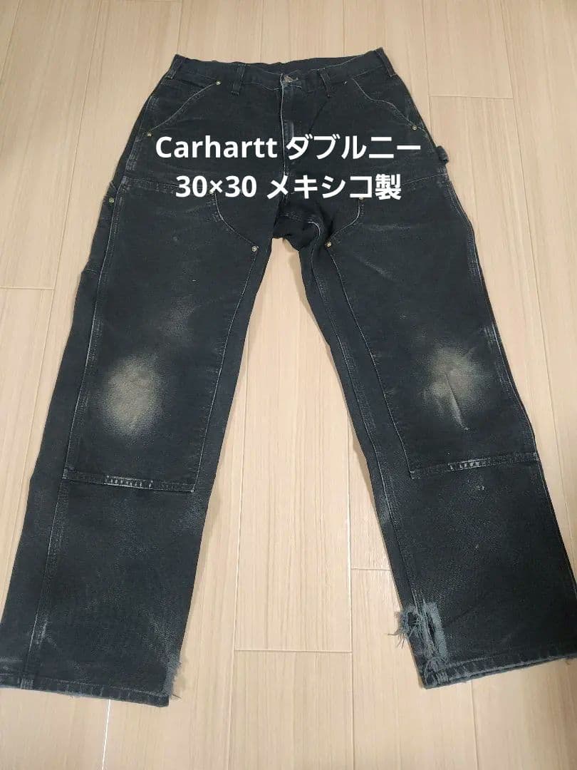 Carhartt ダブルニーペインターパンツ ブラック 30×30