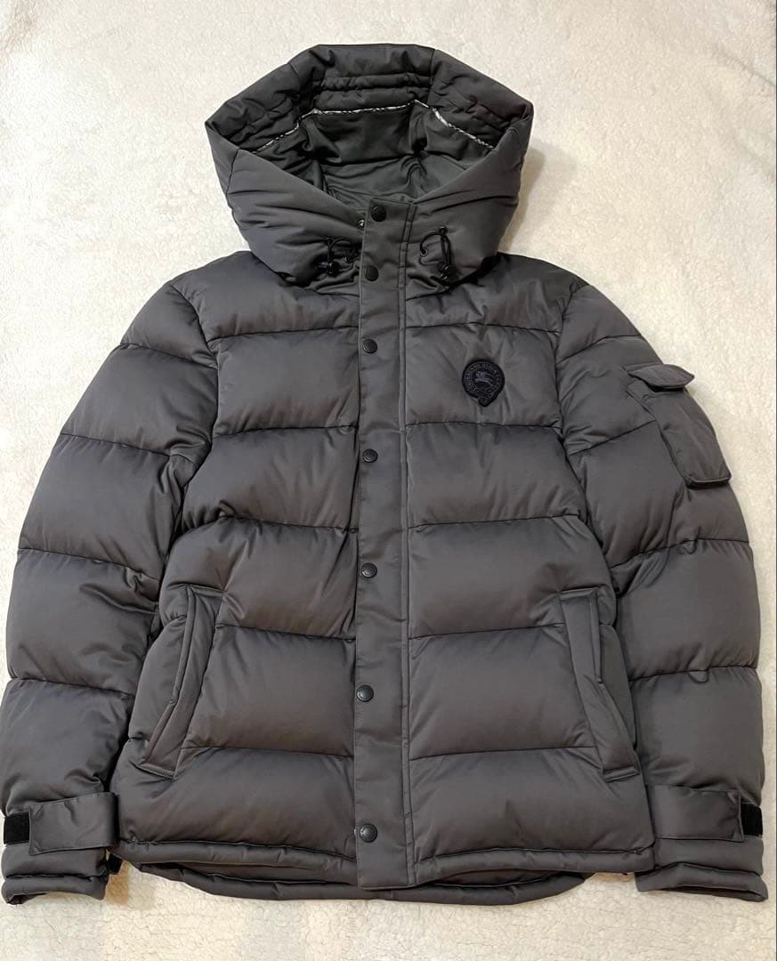 バーバリーブラックレーベル ダウンジャケット L グレー