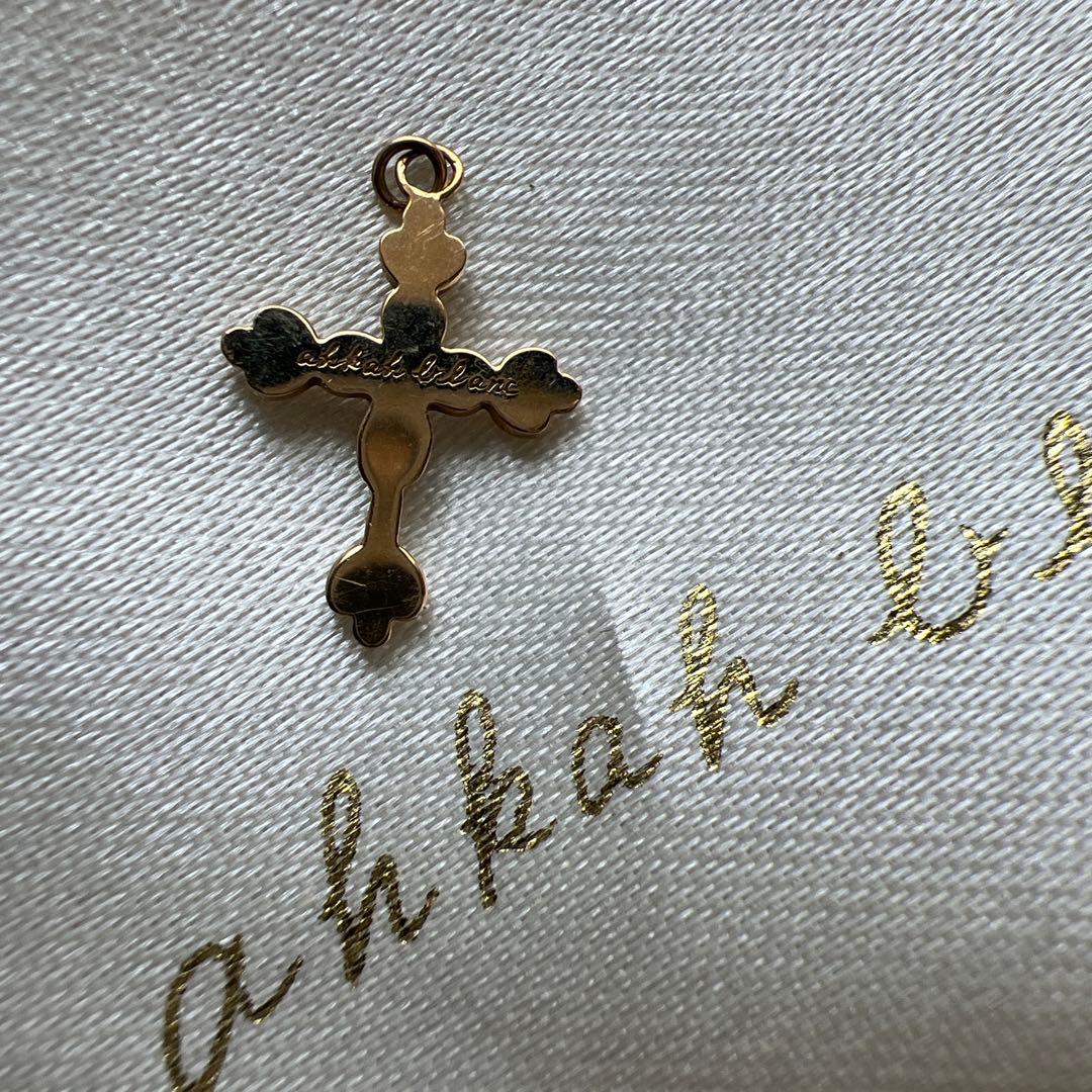 訳ありahkah blanc K18YG ミュゼクロス ネックレス