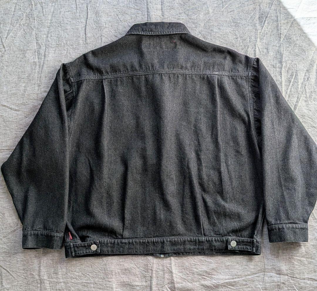 は*ん様 【HIDE AND SEEK】デニムジャケット　ブラック　Mサイズ