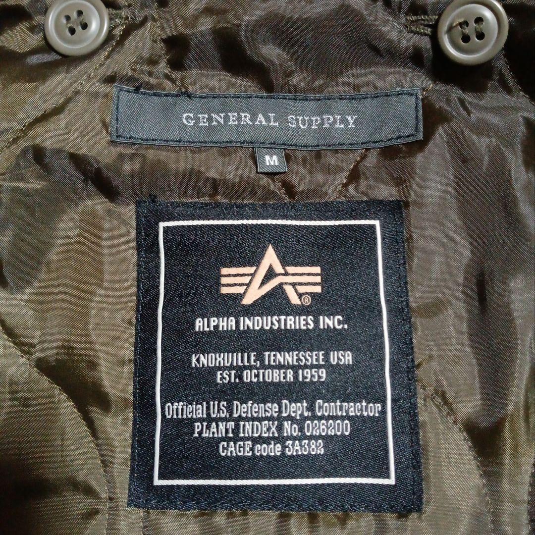 《アルファインダーストリーズ》SHIPS別注 モッズコート オリーブグリーンM